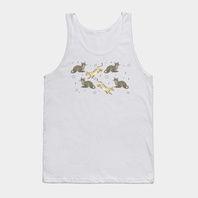 Cats Tank Top by Petit Faon Prints